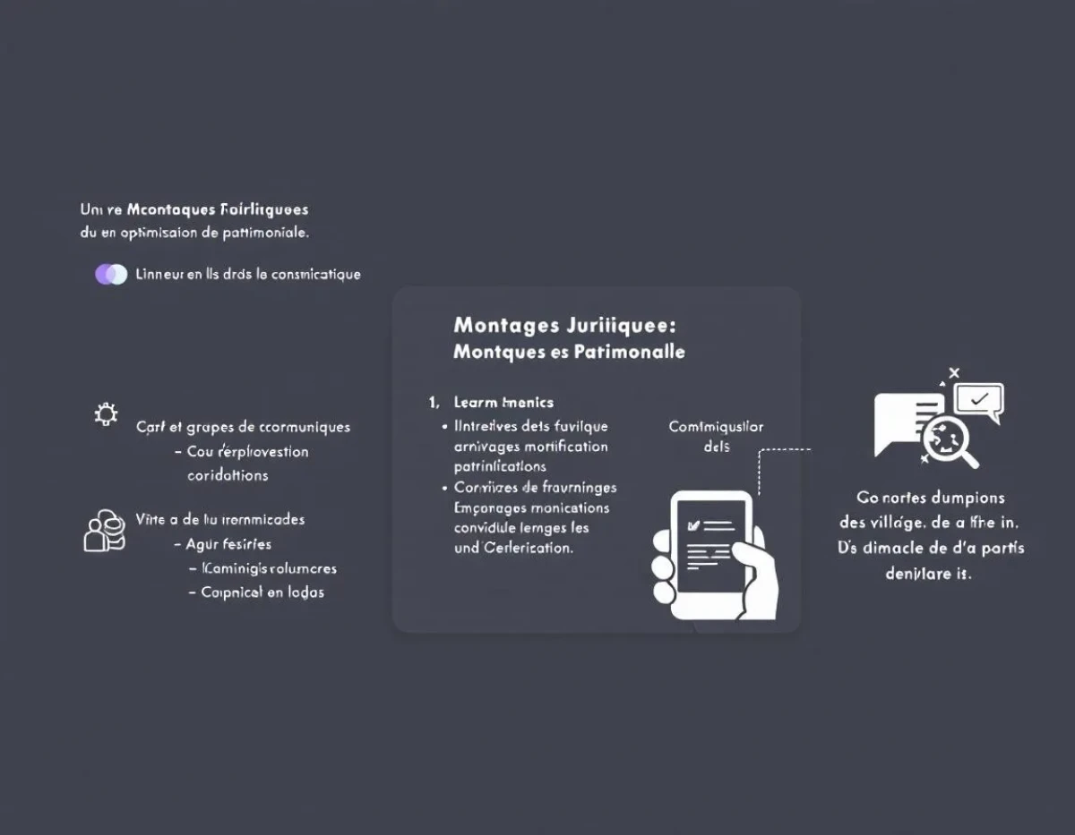 Montages Juridiques : Optimisation Patrimoniale