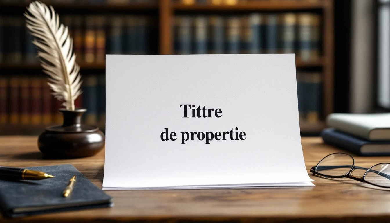 Titre de propriété exemple : quels documents fournir légalement